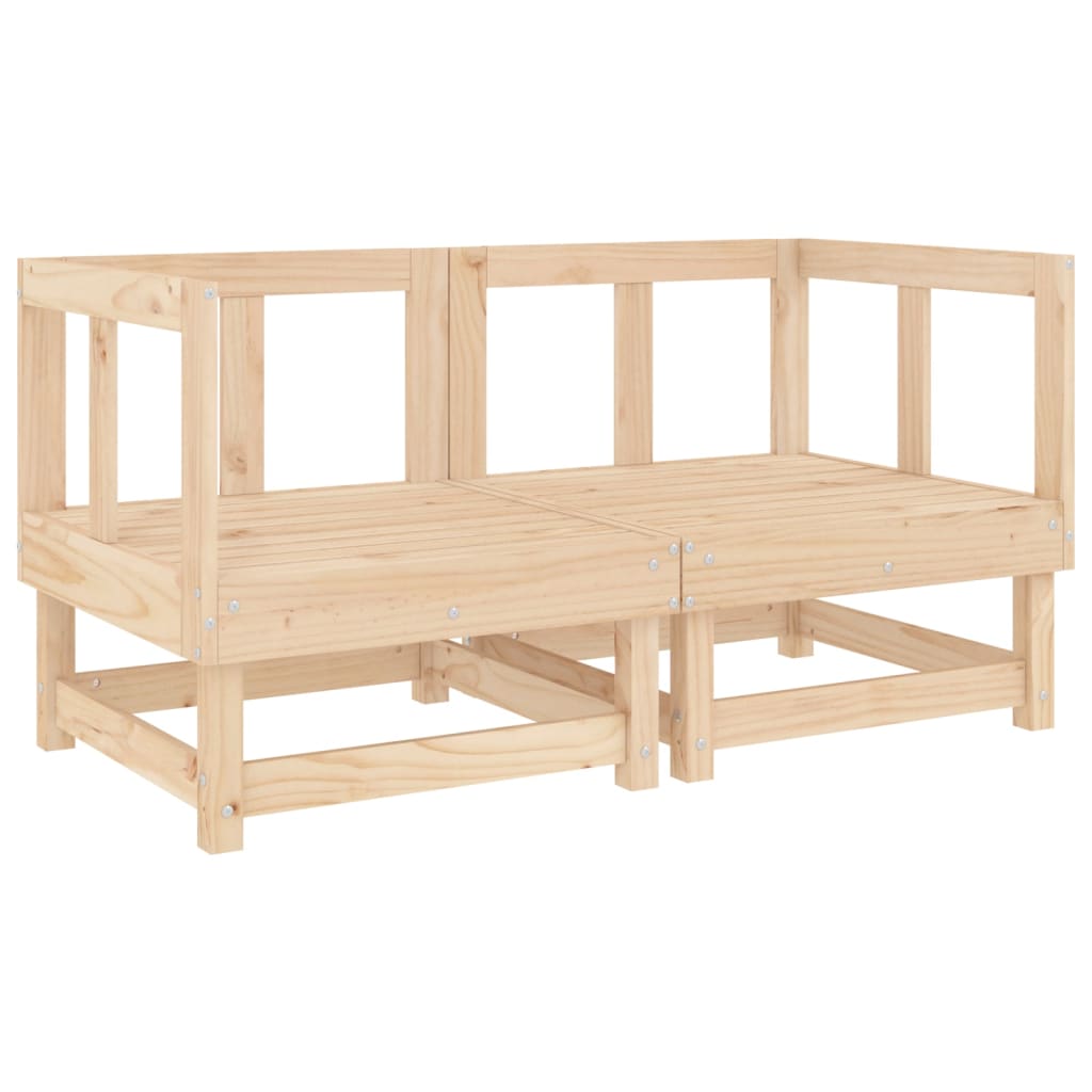 vidaXL Patio Lounge Set Outdoor Garden Furniture Set 7 Piece Solid Wood Pine